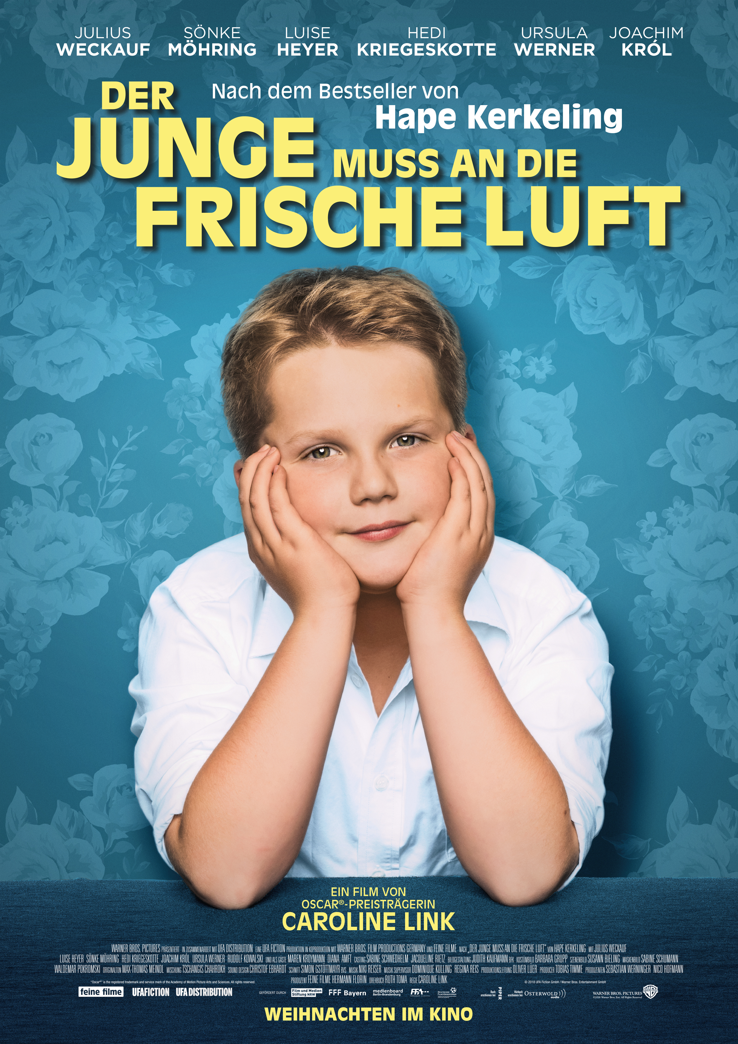 Das Plakat zum Film „Der Junge muss an die frische Luft" mit Julius Weckauf 