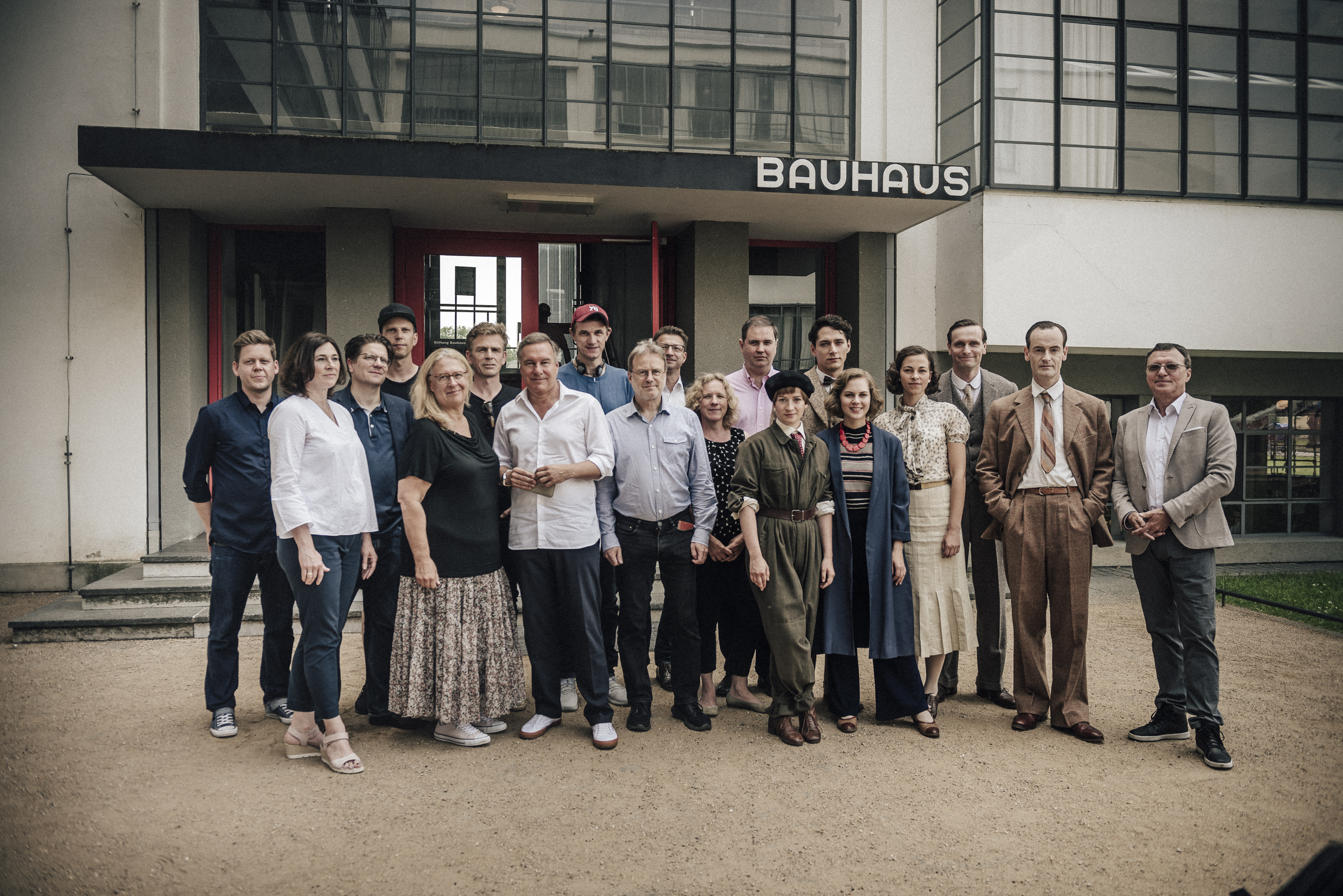 Das "Bauhaus"-Team am Pressetag