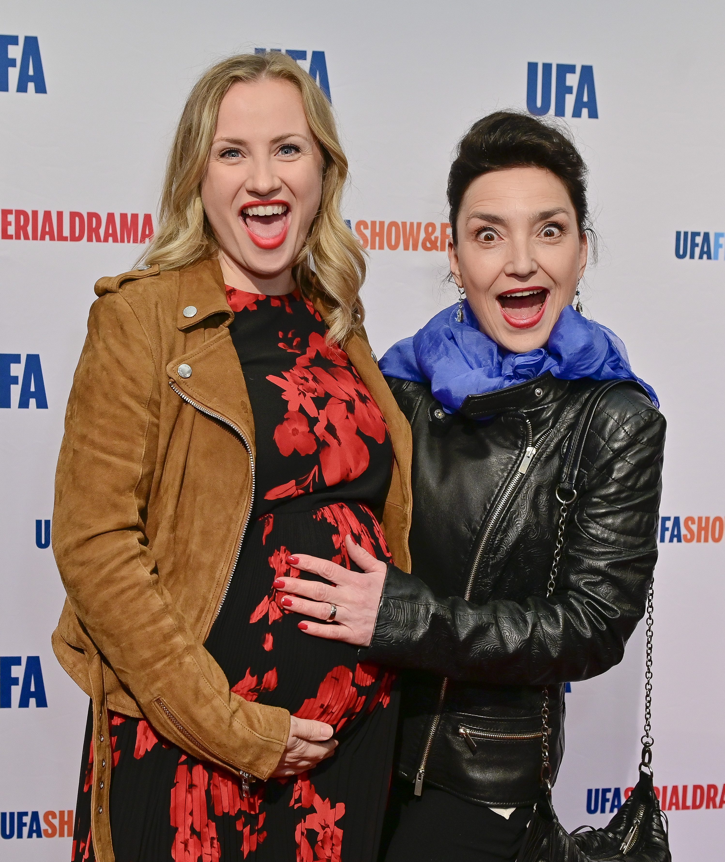 Ania Niedieck & Tatjana Clasing auf dem roten Teppich der UFA NIGHT COLOGNE