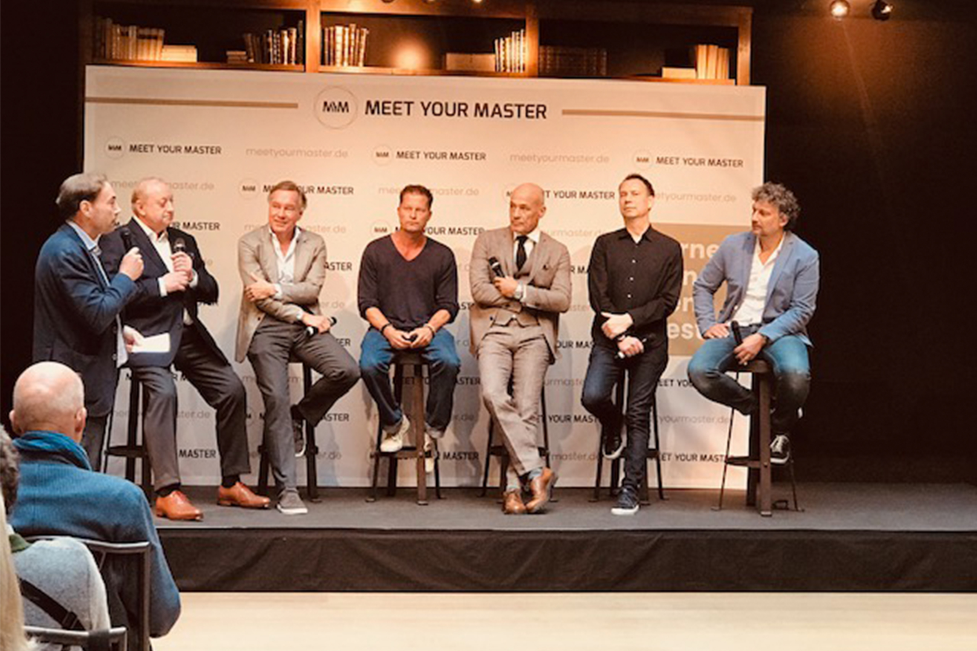 Moderator Wolfram Winter, Alfons Schuhbeck, Nico Hofmann, Til Schweiger, Heiner Lauterbach, Sebastian Fitzek und Jonas Kaufmann beim Launch-Event am 21. Oktober in München