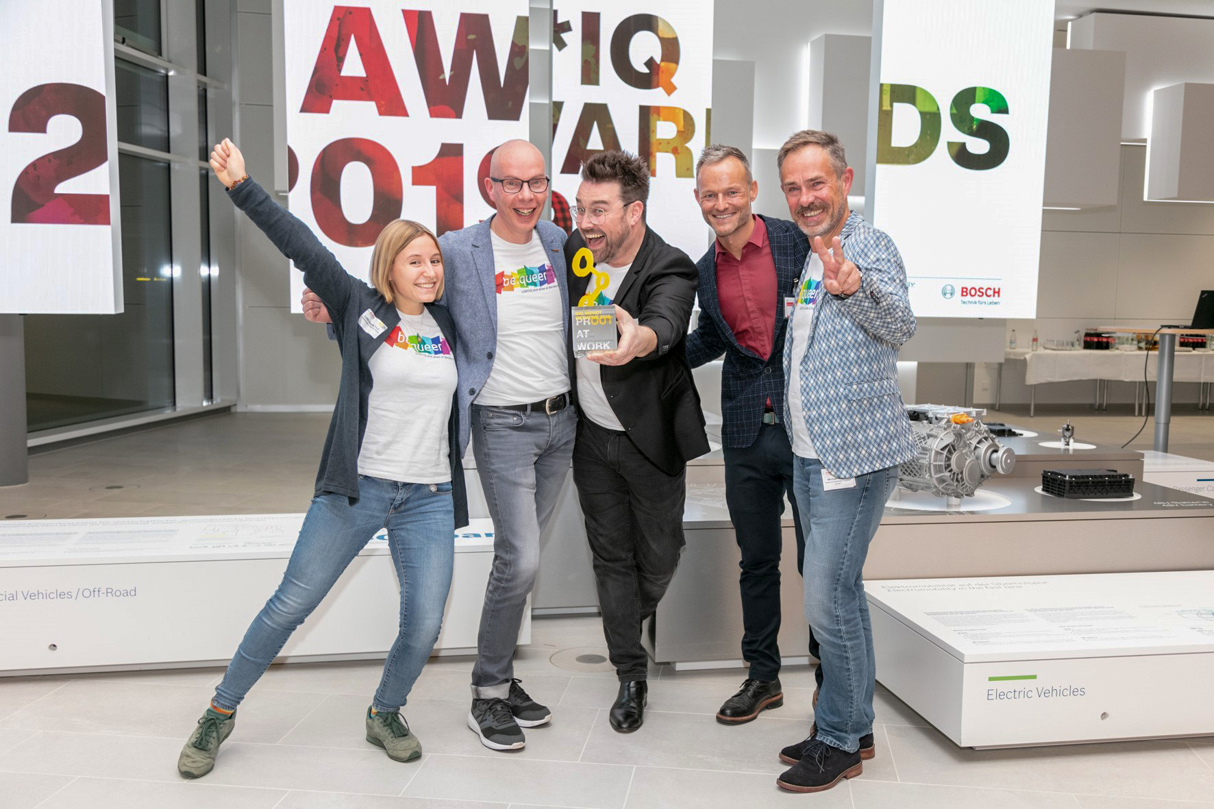 v.l. Lotte Footh (Bertelmann, Diversity), Michael Lauk (Arvato Finance Solutions), Markus Schroth (UFA SHOW & FACTUAL), Jens Maier (Gruner&Jahr), Michael Wagner (Arvato Finance Solutions)