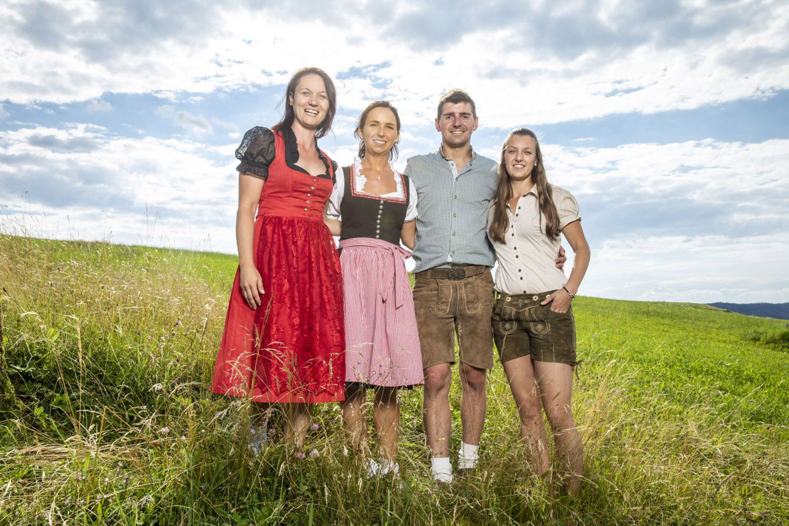 Daniela, Vera, Manuel und Ines