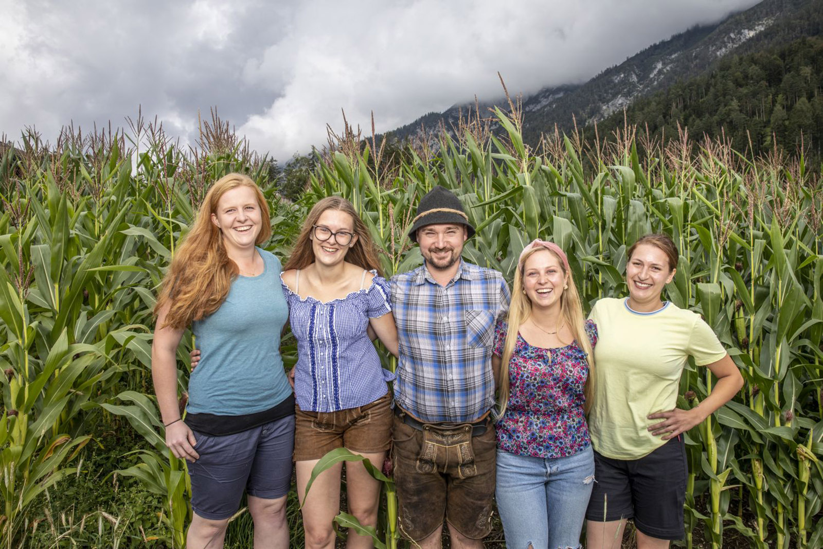 Marlene, Julia, Florian, Sonja und Nicole