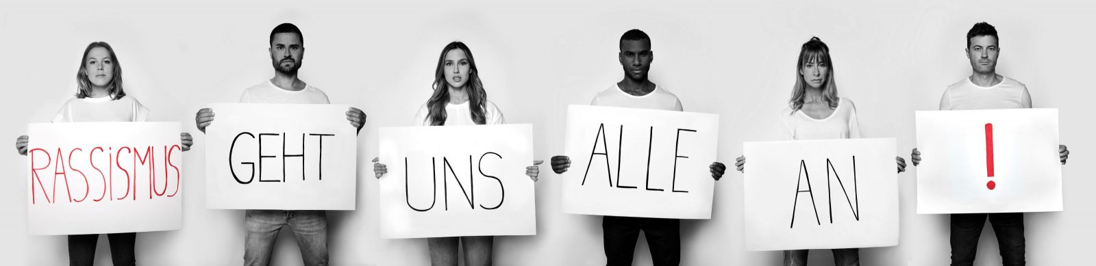 V.l.n.r.: Franziska van der Heide, Miloš Vuković, Alexandra Fonsatti, Tijan Njie, Isabell Hertel, Jörg Rohde 