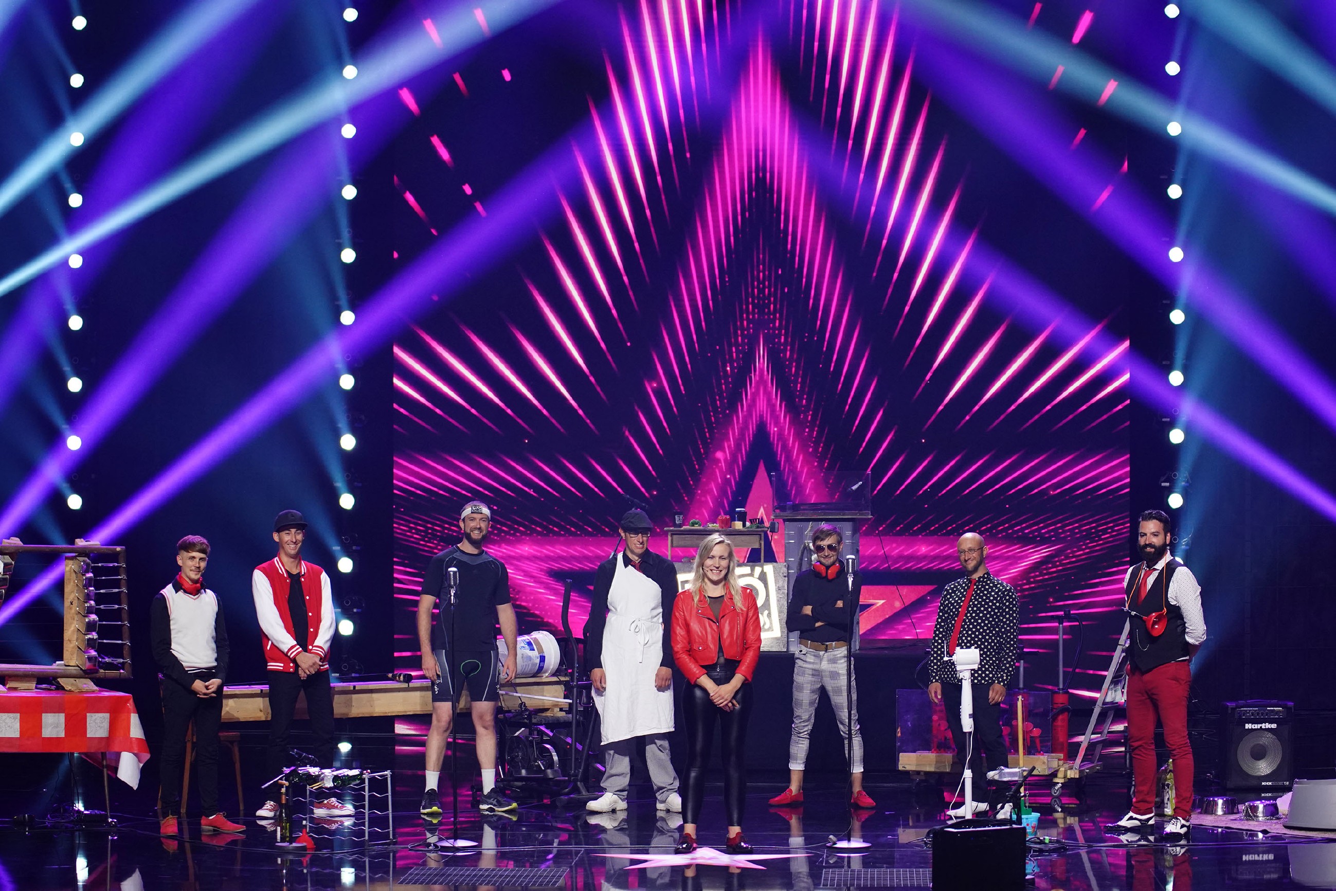 Die Band "Les Fo'Plafonds"