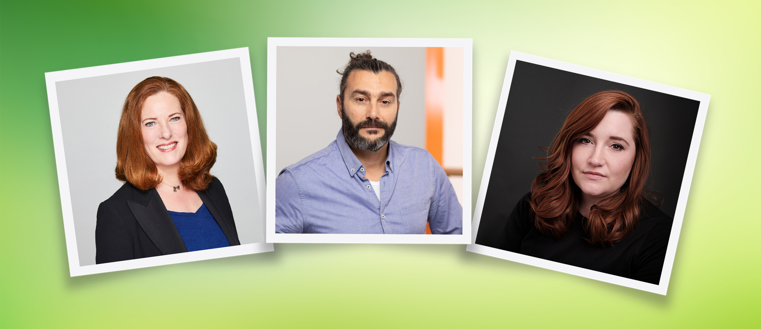 Von links: Zita von Klot-Heydenfeldt (UFA Show & Factual), Roland Bott (UFA Show & Factual) und Nina Jansen (UFA Serial Drama). Tobias Krisa-Yamamoto (UFA Serial Drama) ist auf dem Bild nicht dabei.