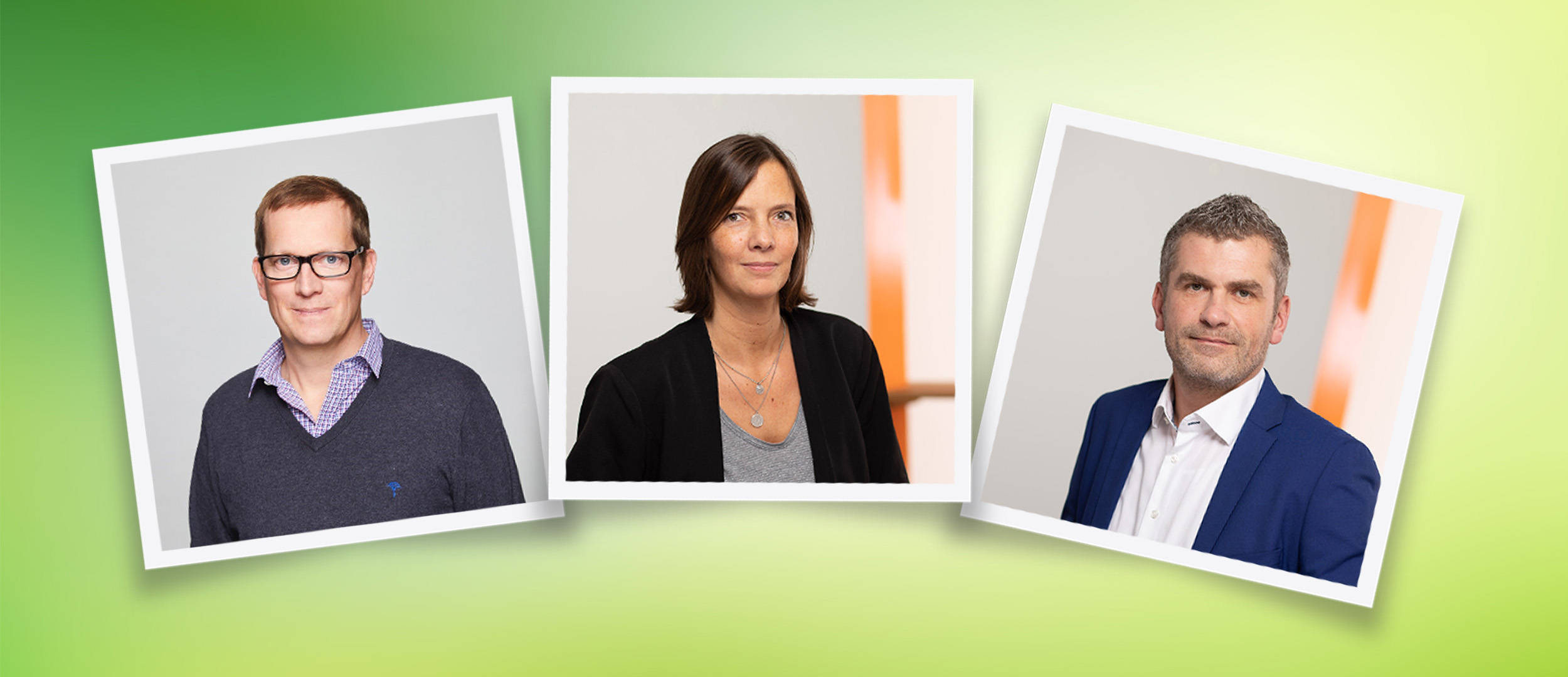 Von links: Marc Waterkamp (UFA Serial Drama), Saskia Schmischke (UFA Show & Factual) und Sven Bischof (UFA Show & Factual). Anne Frohne (UFA Fiction) ist auf dem Bild nicht dabei.
