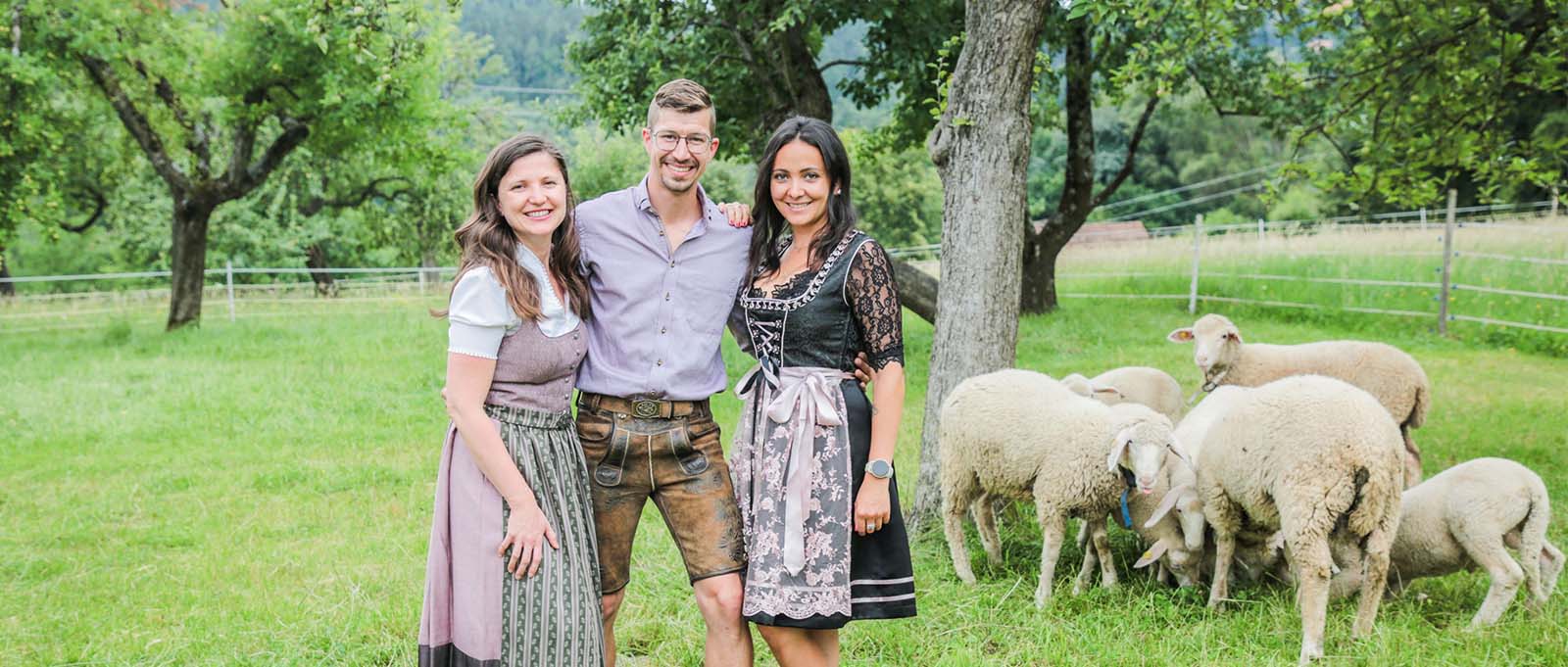 Elena, Robert und Dominique