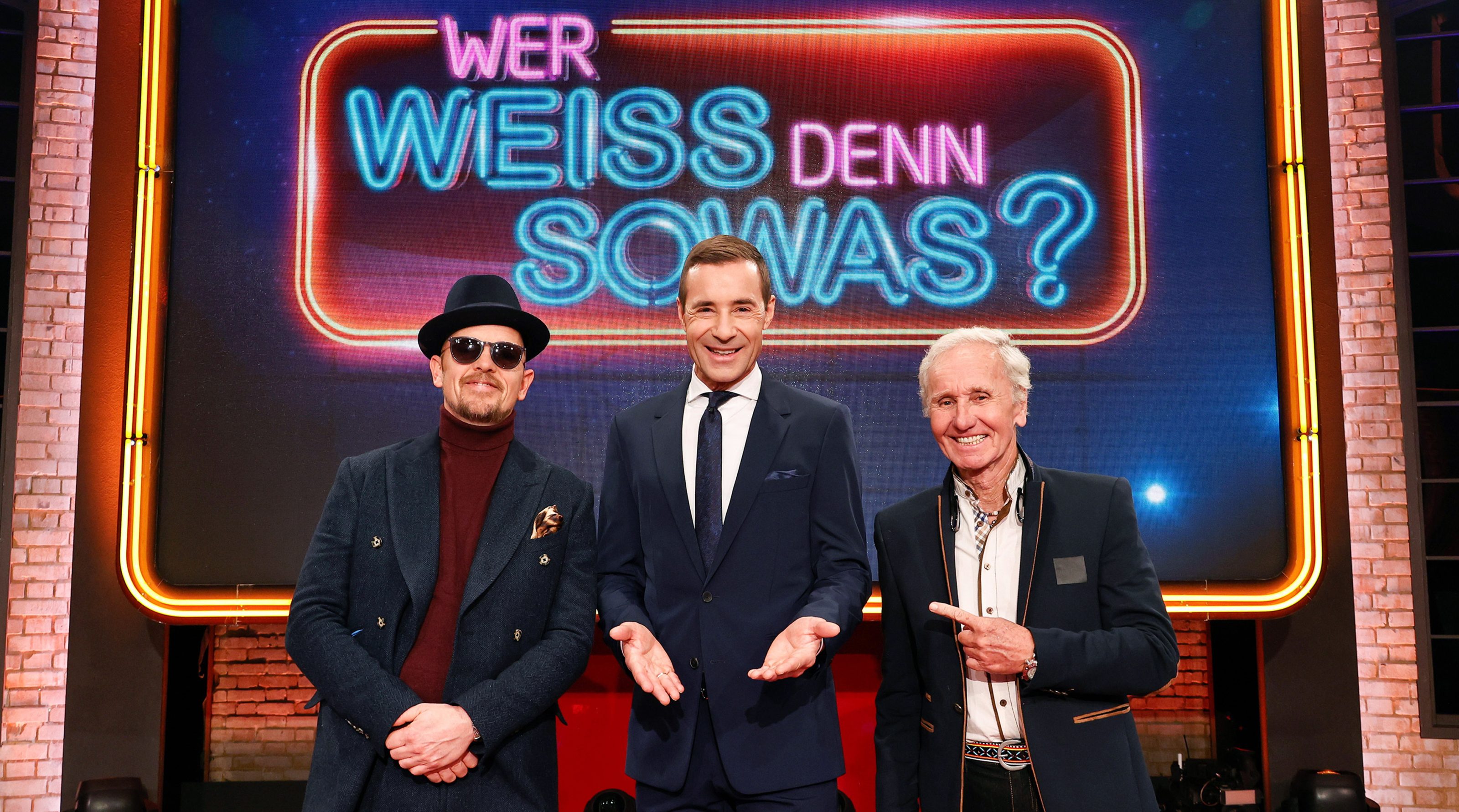 Jan Delay, Kai Pflaume und Klaus Eberhartinger (v.l.)