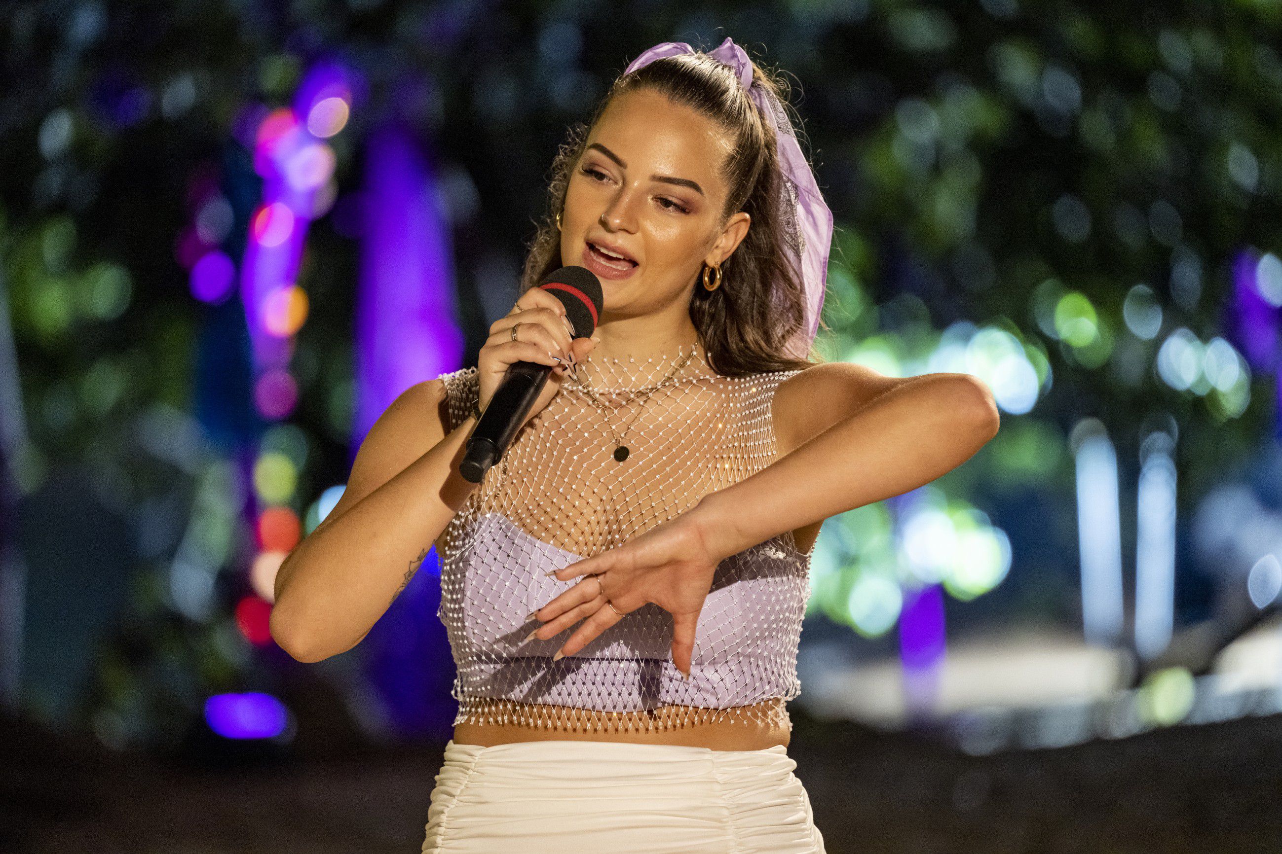 Tatjana Ivanovic (19) aus Pfäffikon (Schweiz) singt „The Edge Of Glory“ von Lady Gaga