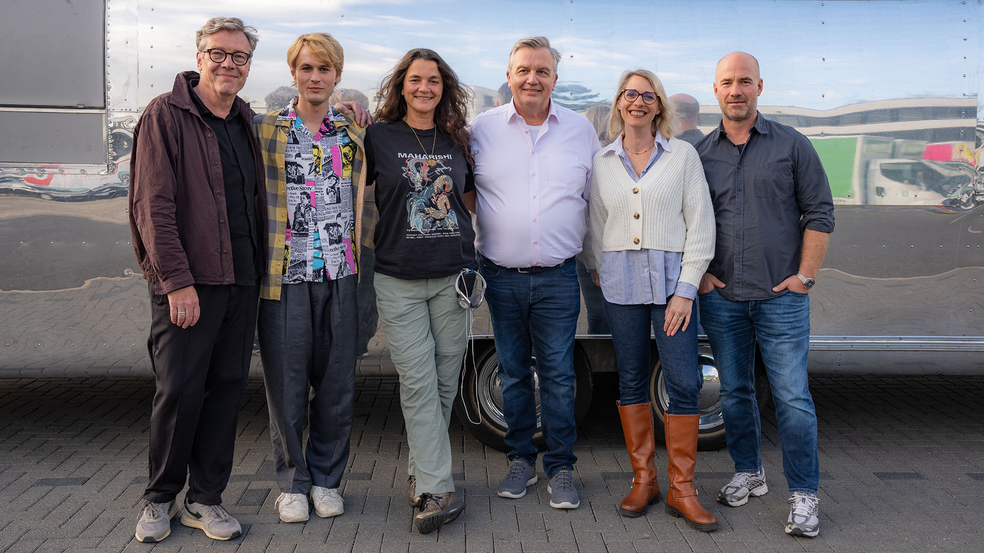 V.l.n.r.: Hermann Florin, Ludwig Simon, Katja von Garnier, Hape Kerkeling, Julia Hayungs, Sebastian Werninger